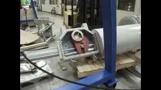 Test of open case scotch yoke actuator (hydraulic)