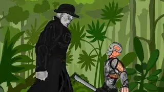 TYRANT (Mr. X) vs Jason X - drawing cartoons 2