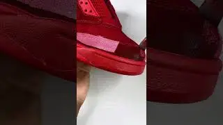How to dye suede shoes tutorial￼ Before & After Red