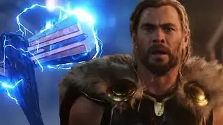 Thor drawing with stormbreaker . in (Thor love and thunder ) ⚡✨⚡✨⚡✨