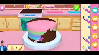 Fun Cake Cooking Game _ Chocolate Birthday Cake _ Cake Shop
