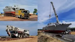 Infac-T81 Battle Ship in Alappuzha | Volvo FM 400 | Demag Terex AC 535
