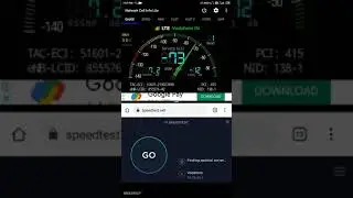 My vi net speed test after apn settings