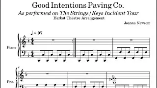 “Good Intentions Paving Company” Joanna Newsom piano tutorial by bjorksdottir