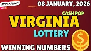 Virginia Cash Pop Lottery Results For - 08 Jan, 2026 - Coffee Break, Lunch Break - Cash 5- Powerball