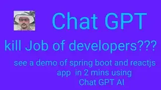 Will Chat GPT kill job of Developers or Programmers ?
