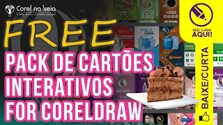 Pack FREE de Cartões Interativos editáveis em CorelDRAW 2023 ao X5