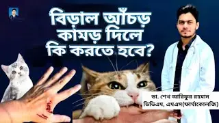 বিড়াল কুকুর আঁচর কামড় দিলে কি করতে হবে | Dr. Arif | #cats #pets #catbite #rabies #biralerachorkamor