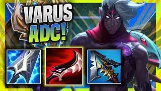 KOREAN CHALLENGER TRIES FULL POKE VARUS! *INSANE DAMAGE* - Challenger Plays Varus ADC vs Tristana! |