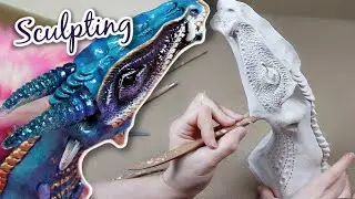 Фантастическая скульптура дракона || Урок по лепке из глины