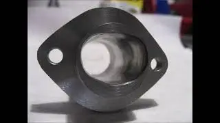 Auspuff Flansch Sachs SW50 mit dem perfekten &Uuml;bergang vom Sachs Zylinder zum Auspuff angefertigt