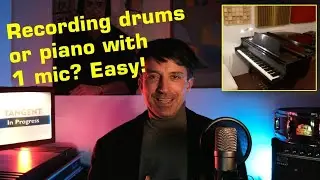 Making your own music: Learn how to record live drums and piano on an IPAD with 1 mic!