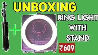 Unboxing 10 Inch Ring Light With Tripod Stand Under Rs.650 | Budget Affordable Ring Light