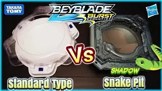 BATTLE OF THE STADIUMS! Beyblade Burst Hasbro Shadow Snake Pit Review vs TT Standard Type -Who Wins?