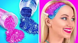 अल्टीमेट ब्यूटी हैक्स पॉपुलर लड़कियों के लिए || रंगीन गर्ली हैक्स और DIY टिप्स 123 GO! GOLD पर