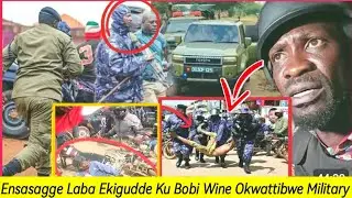Agatalinda!! Ensasagge Ku Bobi Wine Okwattibwa Amagye Byabakama Akawangamudde Nga Ava e'Makindy.