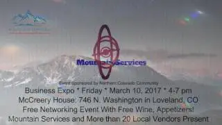 Mountain Services Business Expo 3-10-17 - NCC - 20+ Vendors