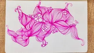 🌸 Each Line is a quiet choice for peace @_lazybliss_  Art Therapy | Fine Lines | Mindfulness 🧘&zwj;♀️ 