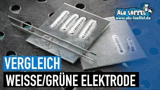 Vergleich Weisse Grüne Wolframelektrode Wig Nadel Alu Schweißen WIG Schweißen