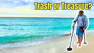We Tried Metal Detecting for the First Time | Cold Beach Finds & Beginner Struggles