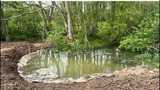 Servicing machines and digging a pond - 112