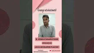Student Successfully Placed | Java Full Stack Development | Jspiders Marathahalli |B Venkatanarayana