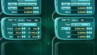Звуковой дизайн Absynth 5 с облачным фильтром и треками Ableton Freeze в качестве сэмплов.