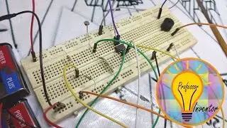 Shadow Detector by Using Operational Amplifier|| Use of Op-amp LM 741|| Professor Inventor
