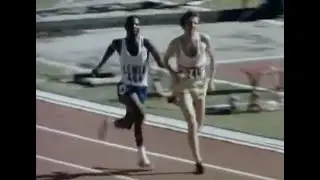 Ben Jipcho (Kenya) wins mens 5000m and interview - 1974 Commonwealth Games New Zealand