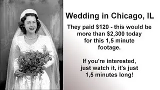 Vintage Wedding footage from 1933 in Chicago (1,5 minutes - see description!!)