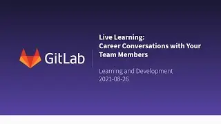 Live Learning - Career Conversations with your Team