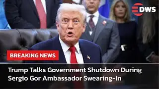 TENSE MOMENT: Trump Talks Government Shutdown During Sergio Gor Ambassador Swearing-In | AC15