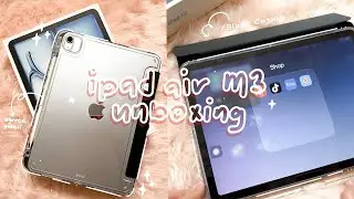iPad Air M3 unboxing (11&rdquo;, 128gb, blue) | setup + accessories 