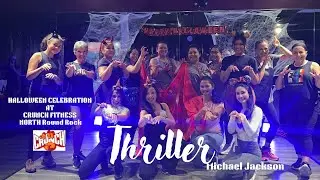 🎃🧟‍♂️ HALLOWEEN ZUMBA PARTY | Thriller by Michael Jackson at Crunch Fitness!