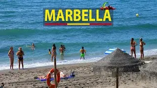 Marbella: A Cinematic Beach Walk 4K ☀️ Beautiful Views of Andalusia, Spain