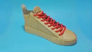 Cara membuat sepatu dari kardus bekas | DIY Cardboard Shoes