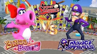 Super Mario Sluggers - Season 10 Game 13 Birdo vs Waluigi [Wario City Day]