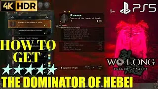How to Get 5 Star Greaves of The Leader of Lords WO LONG FALLEN DYNASTY The Dominator of Hebei 5⭐