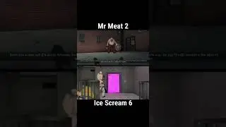 Mr Meat 2 Vs Ice Scream 6 Game Over Scene #mrmeat2 #icescream6 #shorts