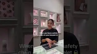 How do a Pandora ￼safety chain works #jewelry #collection #pandora