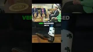 🤣Трамп: Что ЭТО? 🧦☘️🇮🇪 Носки с трилистником Джей Ди Вэнса затмили всех