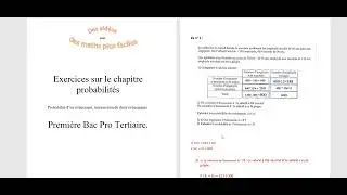 video exercices maths bac pro tertiaire