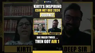Kirti&rsquo;s AIR 1 Success Story | How Kirti Cracked CSIR NET After 2 Failures #csirnetdec2024topper