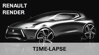Renault Car Design Render | SketchBook Pro