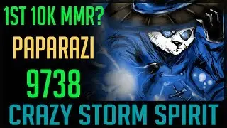 Paparazi灬 STORM SPIRIT 1st 10k MMR??? 9738 MMR vs LFY.Super HIGHLIGHTS Dota 2 #dota2