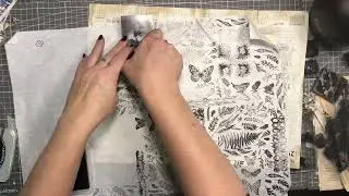 Stamping on tissue paper