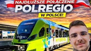 POJECHAŁEM 444 km JEDNYM Pociągiem POLREGIO &ndash; Czy było warto? *NAJDŁUŻSZA TRASA W POLSCE!*
