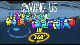 AMONG US with 50 PLAYERS 360&deg; VR Experience - Only 1 Imposter!