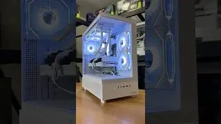 Ryzen 7 9800x3D Radeon 9070XT In Montech XR White Edition #youtubeshorts #pcbuild #gamingpc #foryou