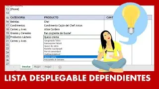 LISTAS DESPLEGABLES DEPENDIENTES de OTRAS - Listas desplegables dependiente de otras listas EXCEL